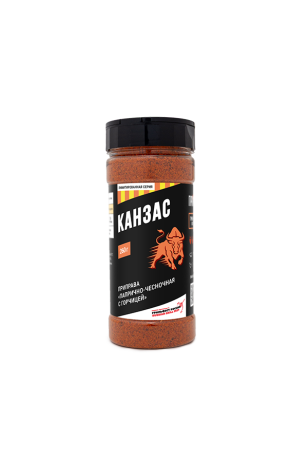 КАНЗАС RUB BBQ, гриль-пудра - лимитированная серия ПРЯНОЕД - 260 г (банка с дозатором)