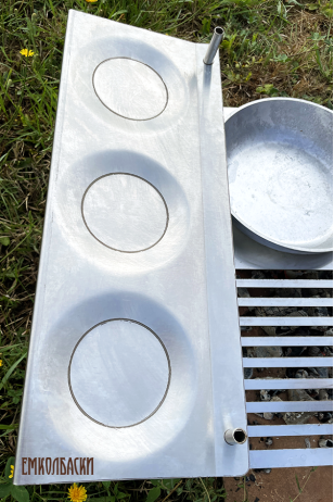 Верхняя полка для походного гриля, размер 49 x 20 см