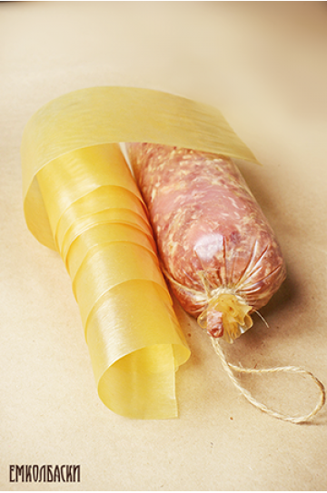 Коллагеновая для Вареных колбас 65мм, Бесцветная - 2м