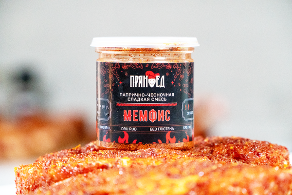 МЕМФИС RUB BBQ, папрично-чесночная сладкая смесь ПРЯНОЕД - 200 г (банка)